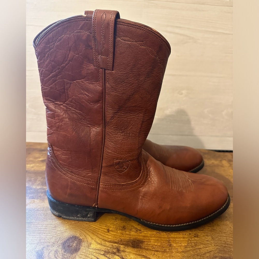 ARIAT Women's Brown Heritage Roper Western Work Boot Size 9 model 14503